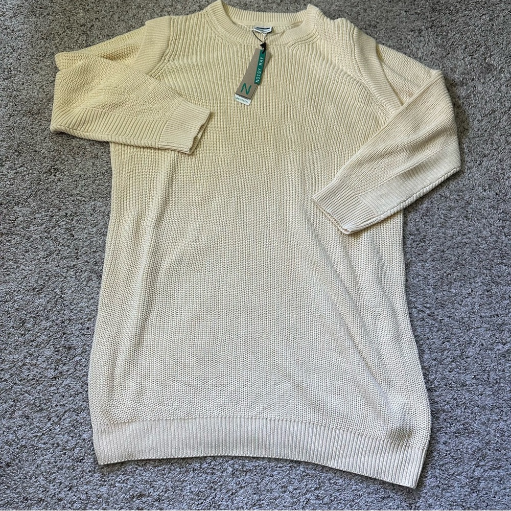 Noisy May Knit Creamy Beige Size‎ Woman’s 50 Dress BG Curve NMKAJA L/S Dress NWT - Picture 2 of 10
